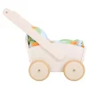 Wooden Doll Stroller with Bedding