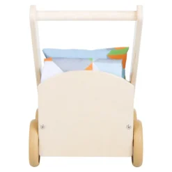 Wooden Doll Stroller with Bedding