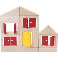Wooden Doors and Windows 10 Piece Set
