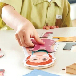 Wooden Dress-Up Magnetic Puzzle Boy and Girl Models 66 Pieces