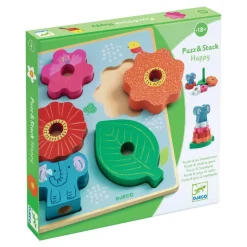 Wooden Elephant Paradise Puzzle & Stacker