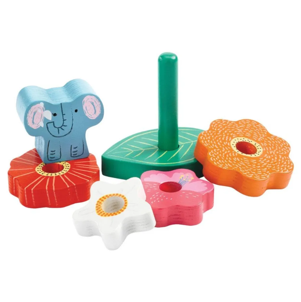 Wooden Elephant Paradise Puzzle & Stacker
