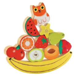 Wooden Fruit Puzzle & Stacking Set