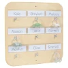 Wooden 9 Hook Pacifier Holder