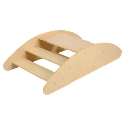 Wooden 2-in-1 Rocky Boat & Climbing Play Structure