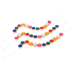 Wooden Lacing Jewels 36 Jewels & 3 Laces