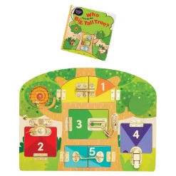 Wooden Lock & Latch Board