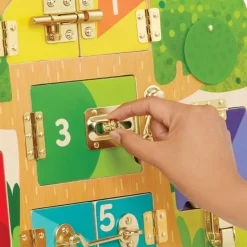 Wooden Lock & Latch Board