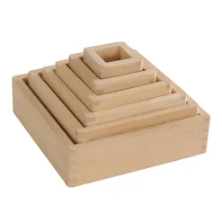 Wooden Magnification Stacking Blocks 6 Pieces