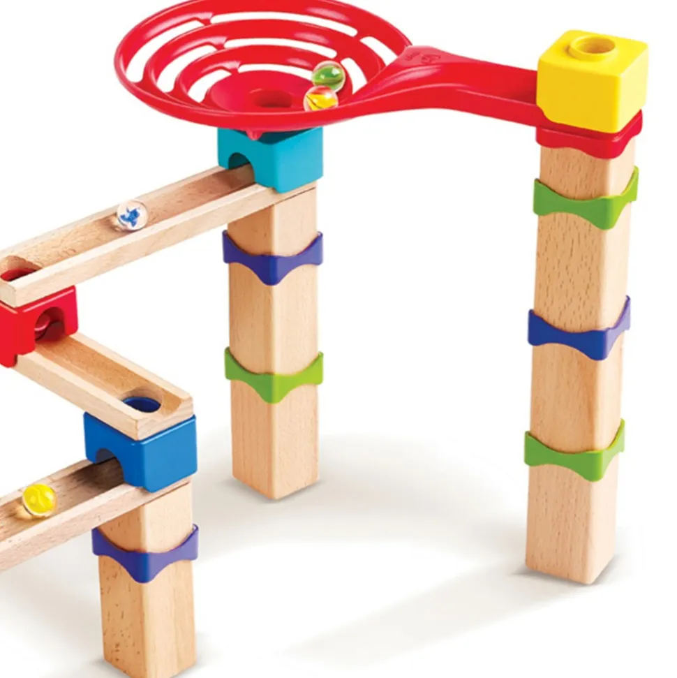 Wooden Marble Run Race Track 81 Pieces