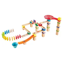 Wooden Marble Run Race Track 81 Pieces