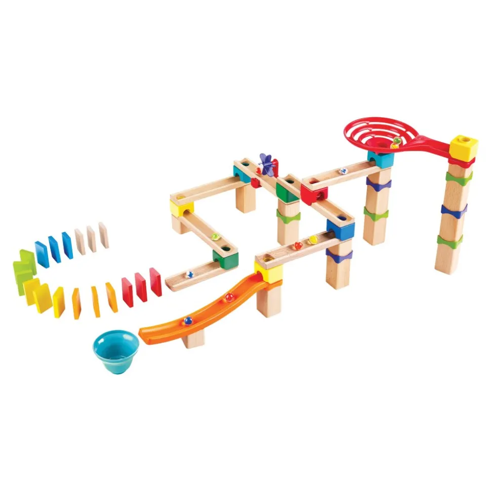 Wooden Marble Run Race Track 81 Pieces