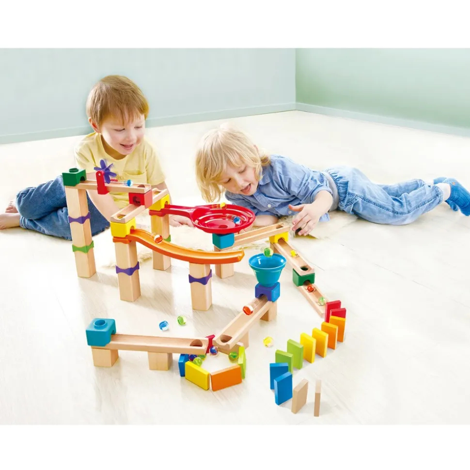 Wooden Marble Run Race Track 81 Pieces