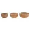 Wooden Nesting Bowls Set of 3