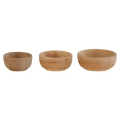 Wooden Nesting Bowls Set of 3