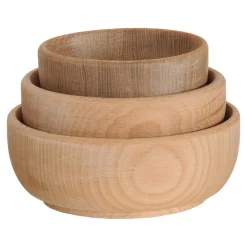 Wooden Nesting Bowls Set of 3
