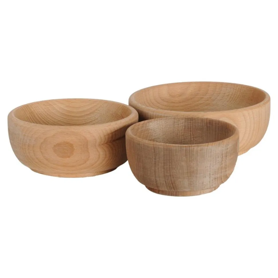 Wooden Nesting Bowls Set of 3