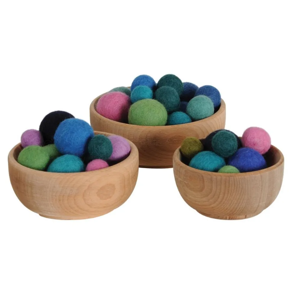 Wooden Nesting Bowls Set of 3
