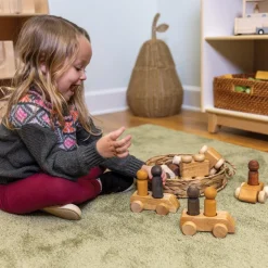 Wooden People & Vehicles Sets