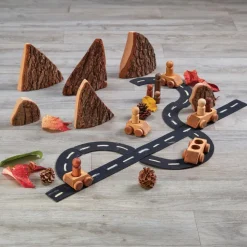 Wooden People & Vehicles Sets