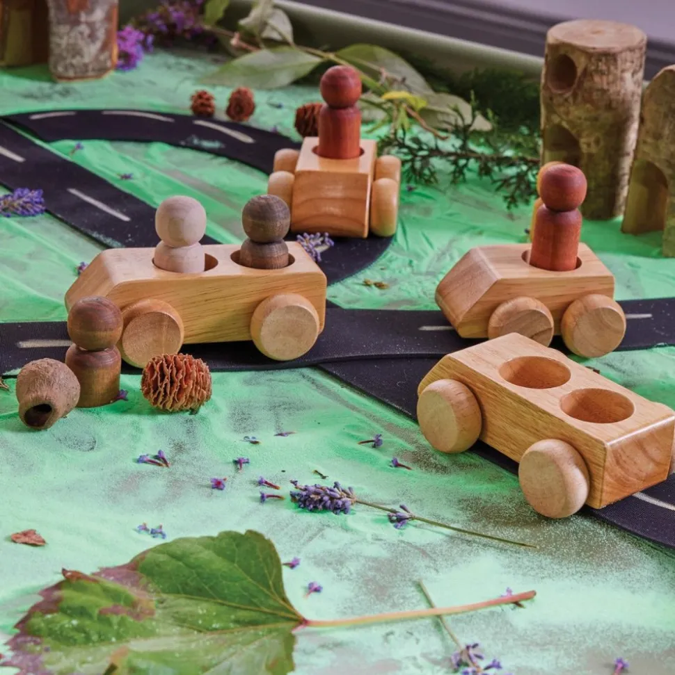 Wooden People & Vehicles Sets
