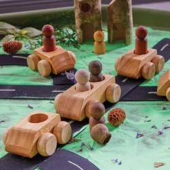 Wooden People & Vehicles Sets