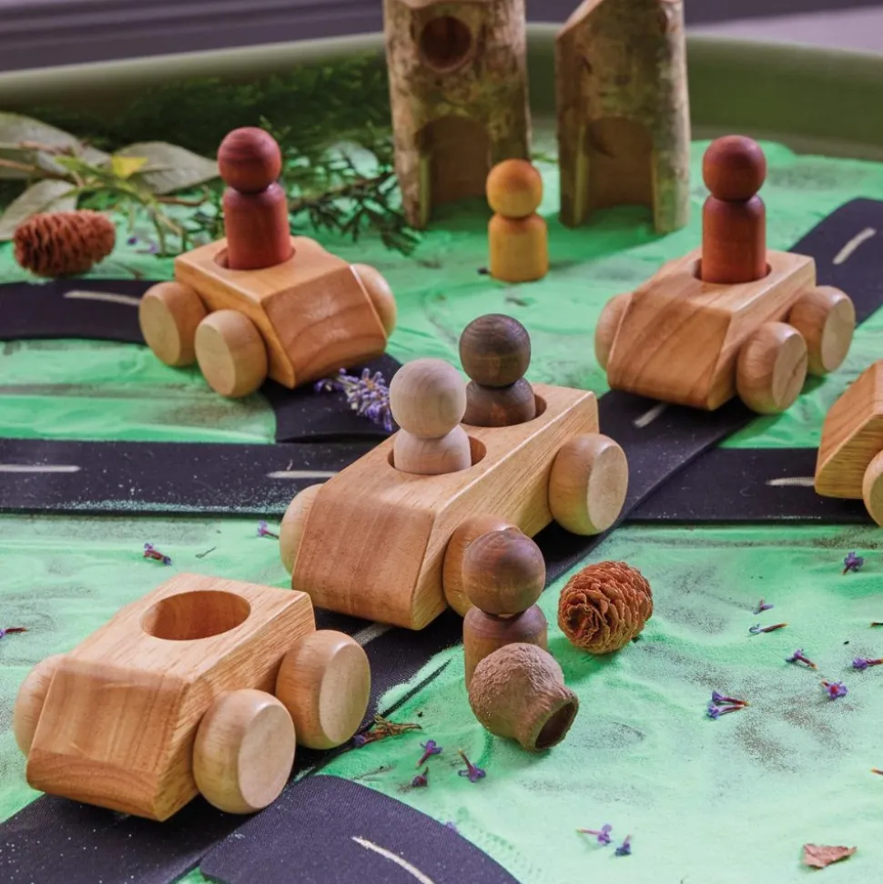 Wooden People & Vehicles Sets