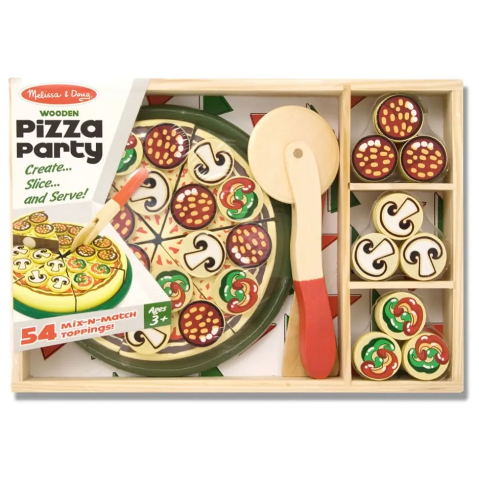 Wooden Pizza Party Set