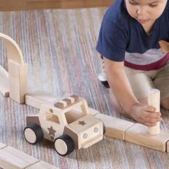 Wooden Police Car