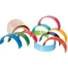 Wooden Rainbow Arches and Tunnels 12 Pieces