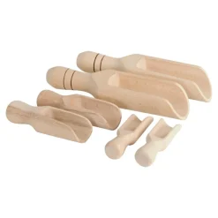 Wooden Scoops Set of 6
