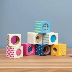 Wooden Sensory Blocks Set of 8