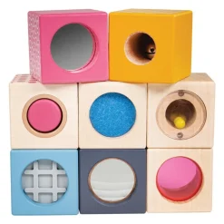 Wooden Sensory Blocks Set of 8