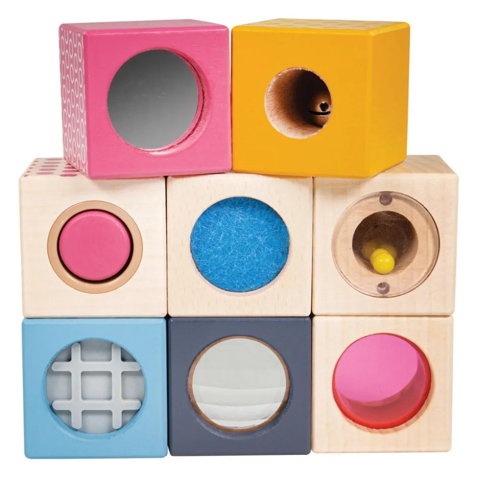 Wooden Sensory Blocks Set of 8