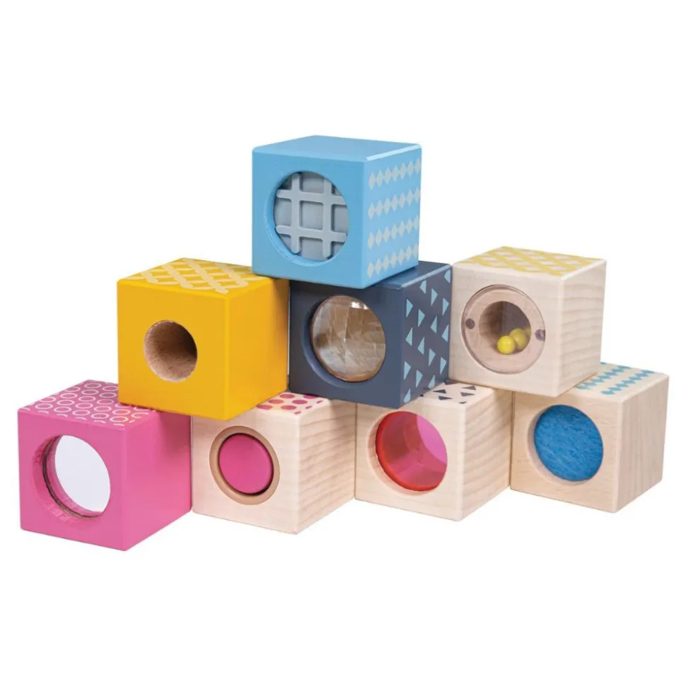 Wooden Sensory Blocks Set of 8