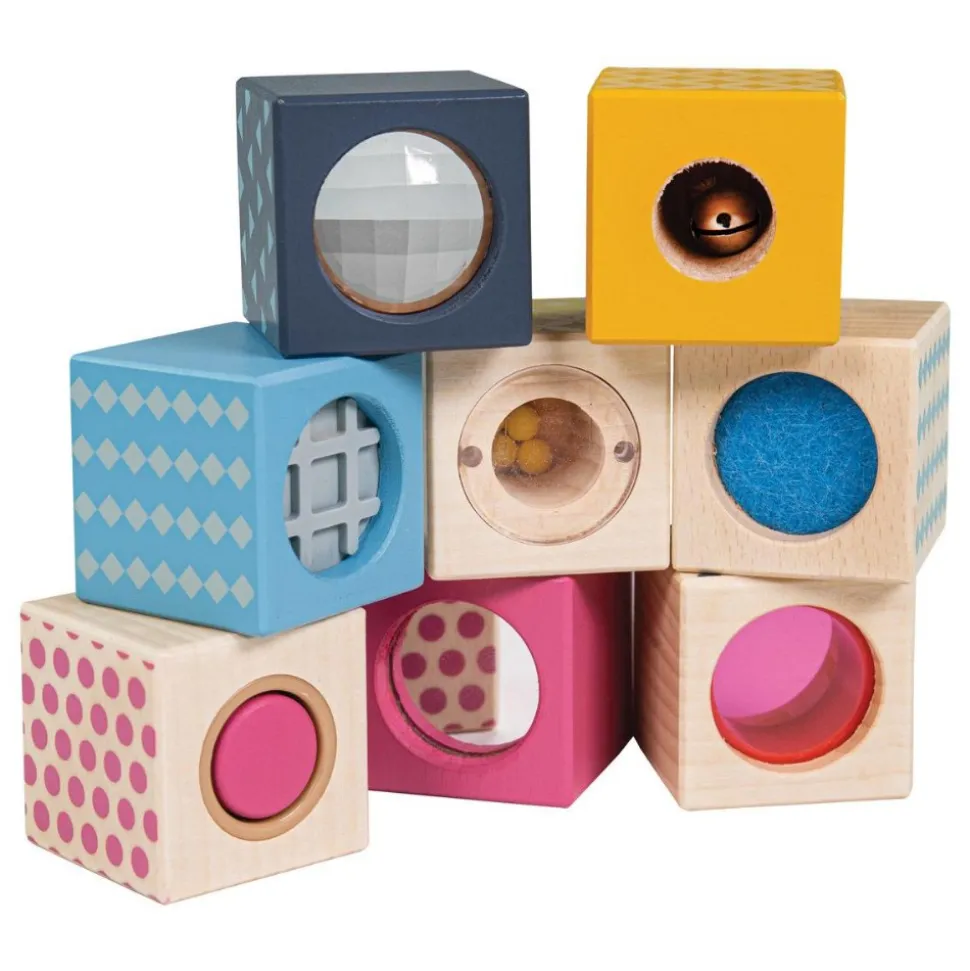 Wooden Sensory Blocks Set of 8