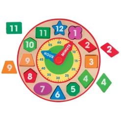 Wooden Shape Sorting Clock