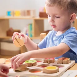 Wooden Slice & Match Puzzles