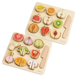 Wooden Slice & Match Puzzles