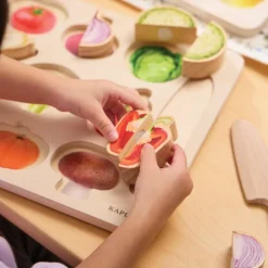 Wooden Slice & Match Puzzles