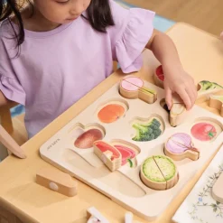 Wooden Slice & Match Puzzles