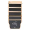 Wooden Sorting Pots Set of 5