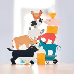 Wooden Stacking Farmyard Animals