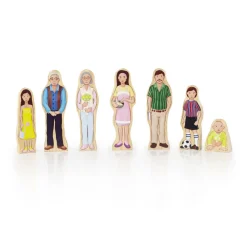 Wooden Wedgie Families 28 Pieces