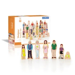 Wooden Wedgie Families 28 Pieces
