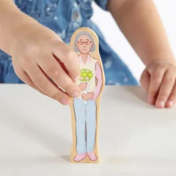 Wooden Wedgie Families 28 Pieces