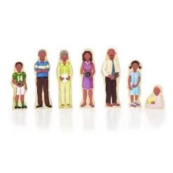 Wooden Wedgie Families 28 Pieces