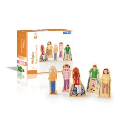 Wooden Wedgie Friends with Special Needs Set of 5