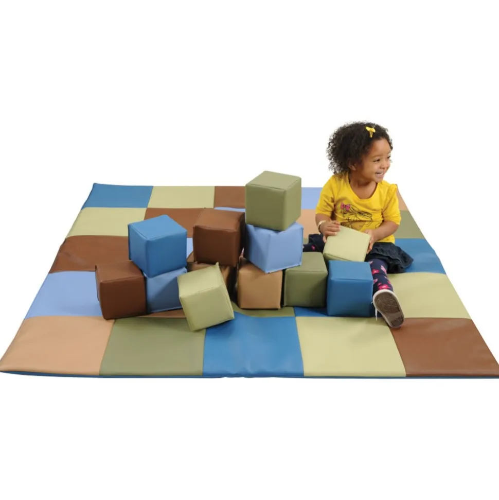 Woodland Patchwork Crawley Mat and Blocks