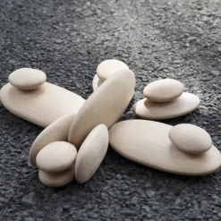 Wood Stackers: River Stones 20 Pieces